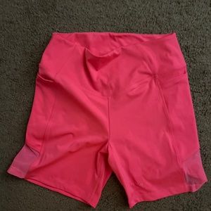 Pink biker shorts